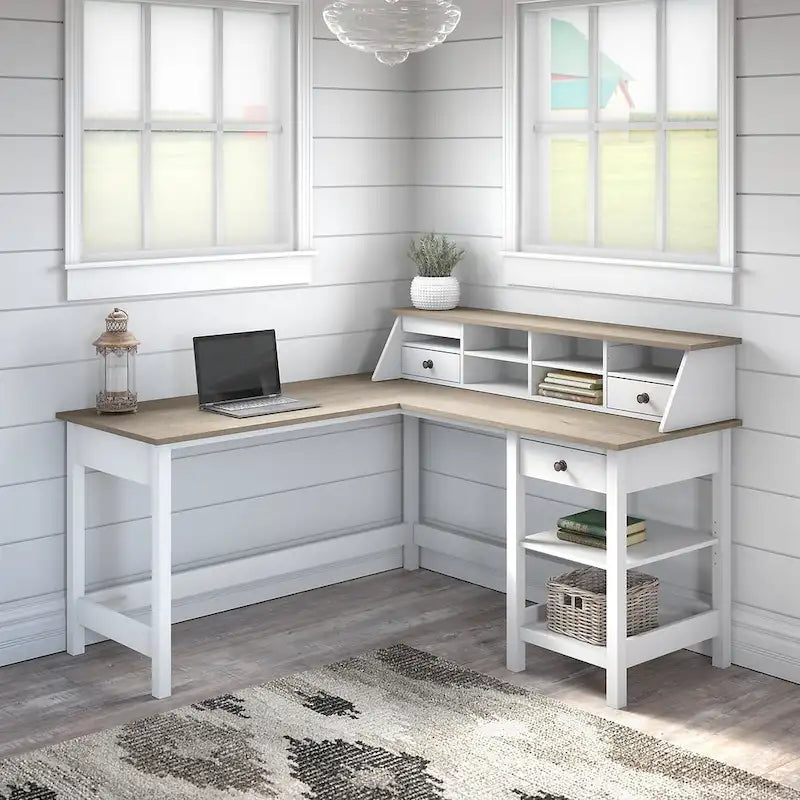 Mayfield 60W L Shaped Computer Desk with Organizer by 