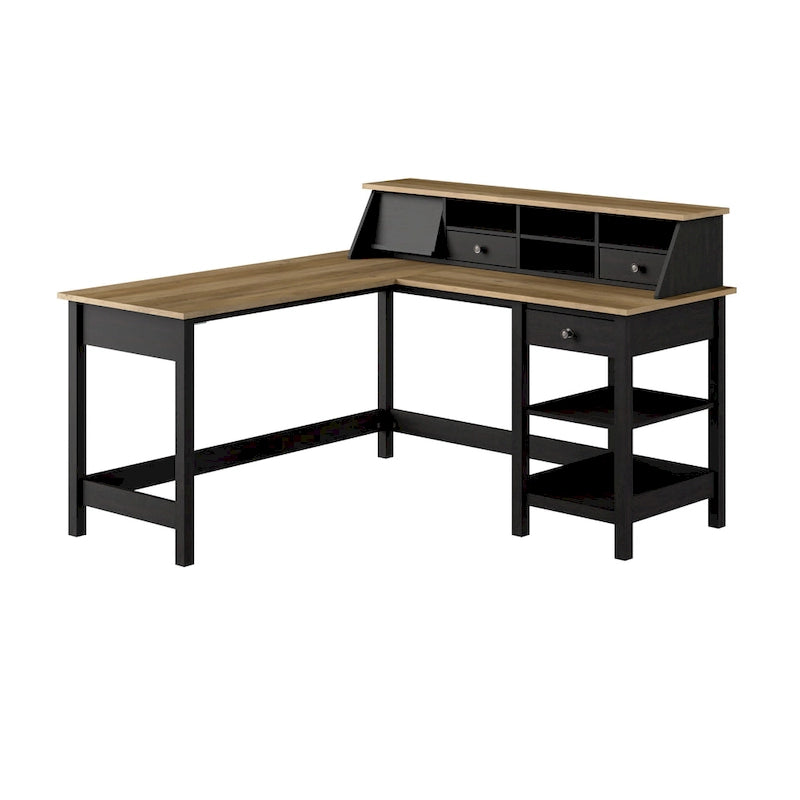 Mayfield 60W L Shaped Computer Desk with Organizer by