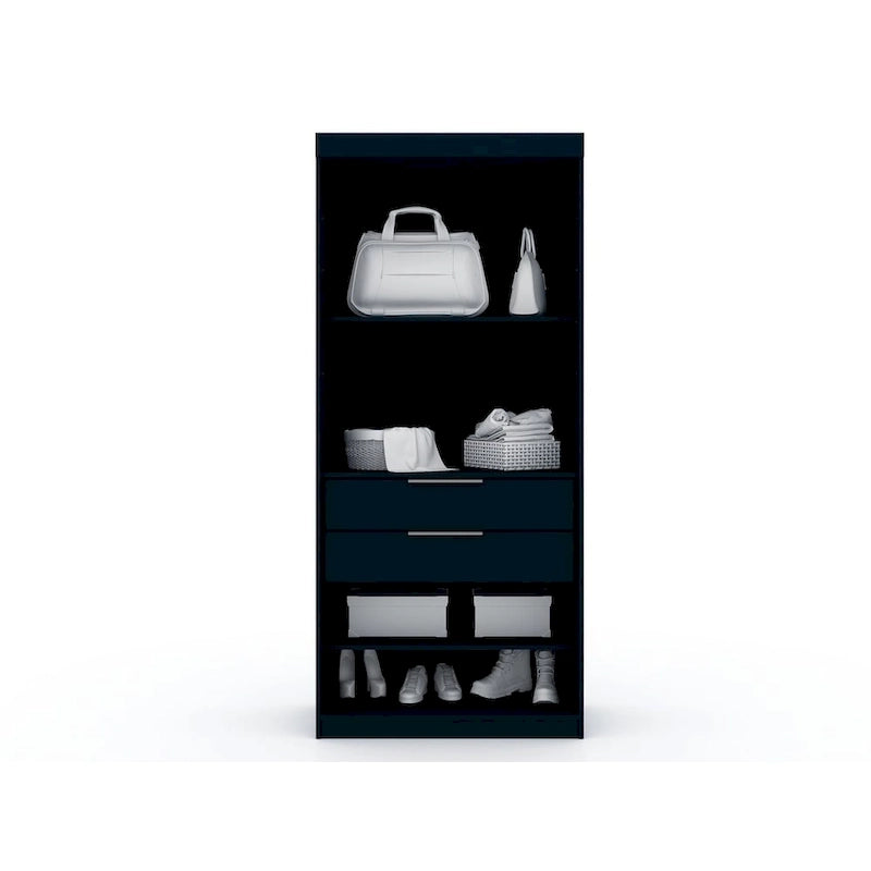 Mulberry Modern 3-sectional Wardrobe 4-drawer Corner Closet