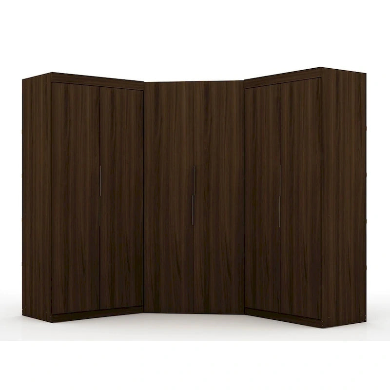 Mulberry Modern 3-sectional Wardrobe 4-drawer Corner Closet