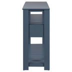 Long Entryway Console Sofa Table with Drawers, Farmhouse Wood Sofa Tables Console Table with 4 Drawers and 2 Shelves