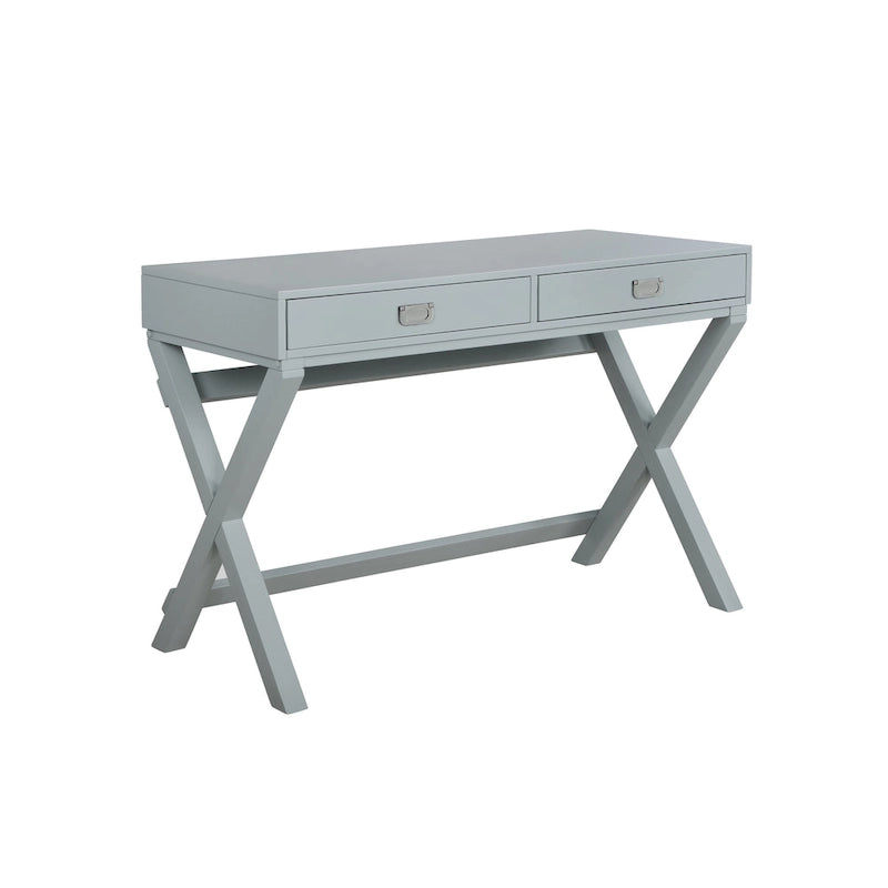 Poppy X-Frame Writing Desk with Drawers