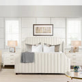 Addison King Channel Tufted Panel Bed Frame