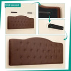 Cecilia Button Tufted Upholstered Headboard, Height Adjustable Headboards,Bed Backboard Premium Padded Fabric Headboard