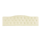 Cecilia Button Tufted Upholstered Headboard, Height Adjustable Headboards,Bed Backboard Premium Padded Fabric Headboard