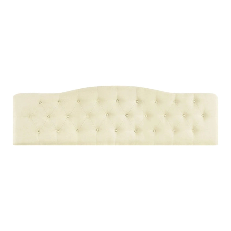 Cecilia Button Tufted Upholstered Headboard, Height Adjustable Headboards,Bed Backboard Premium Padded Fabric Headboard