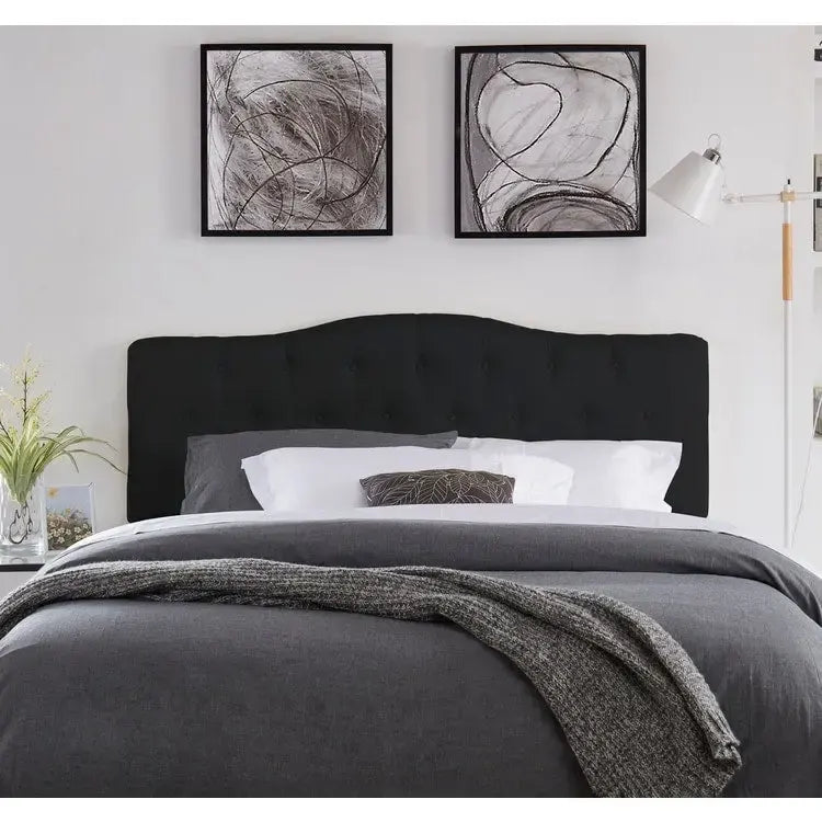 Cecilia Button Tufted Upholstered Headboard, Height Adjustable Headboards,Bed Backboard Premium Padded Fabric Headboard