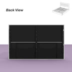 LED Queen/King Bed Frame with Tufted Headboard Bedroom Furniture