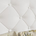 LED Queen/King Bed Frame with Tufted Headboard Bedroom Furniture