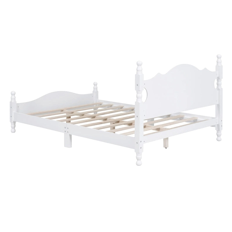 Full Size Wood Platform Bed Frame