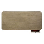 Copper Grove Simply Elegant White, Brown, & Heathered Taupe Writing Desk