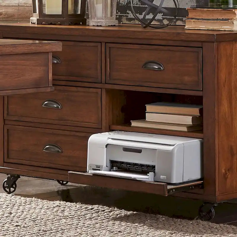 Arlington House Cobblestone Brown Credenza