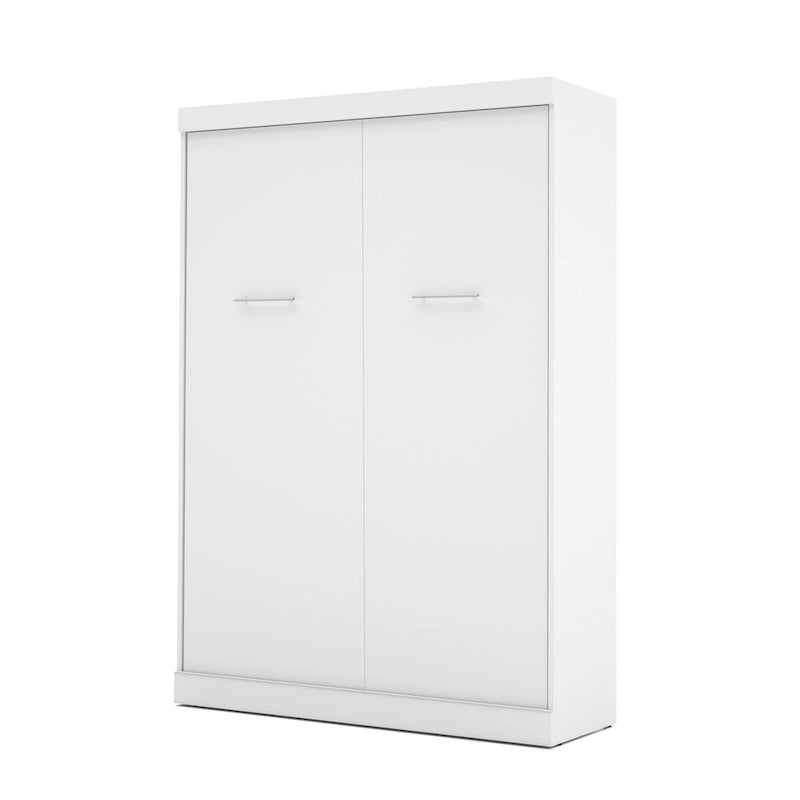 Bestar Nebula Full Murphy Bed with Storage, Wall Bed for Guest Room