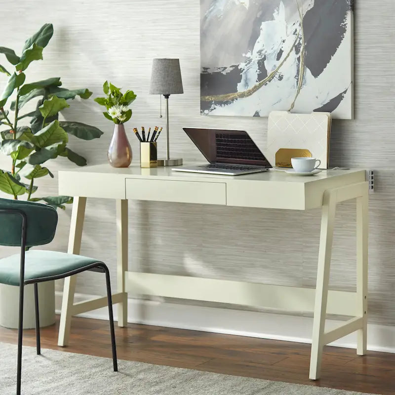Simple Living Modernist Rectangular Tech Integrated Desk