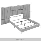 CraftPorch Contemporary Luxury Wall Panel Bed