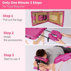 Massage Table 84 Inches Long Portable with Carry Case Table