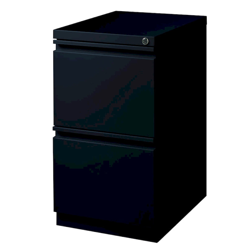 Hirsh 20-inch-deep Steel Mobile Two-drawer File Pedestal with Lock
