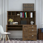 Home Office Computer Desk with Hutch