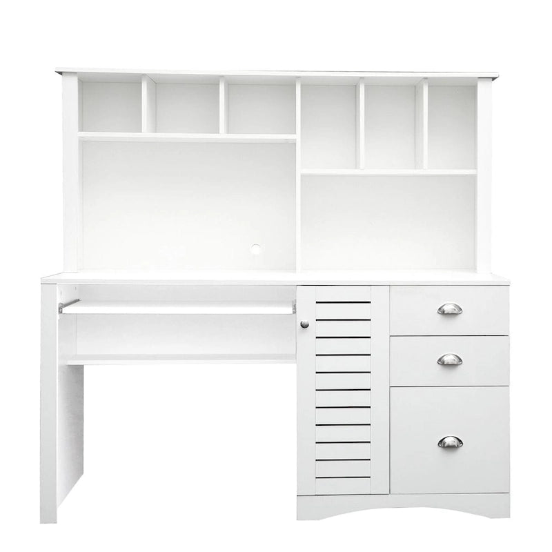 Home Office Computer Desk with Hutch