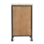 Rustic Nightstand with Drawer and 1-Door Cabinet