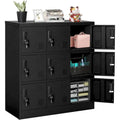 9 Doors Metal Lockers Storage Cabinet for School Office Gym