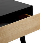 Plank and Beam Scandinavian Nightstand with 1 Drawer