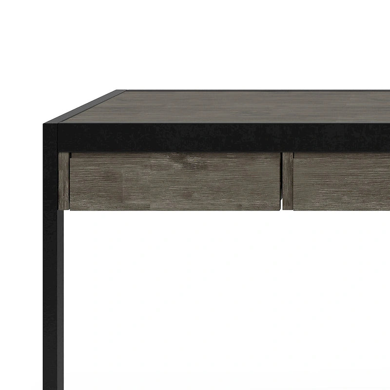 WYNDENHALL Cecilia Solid Acacia Wood Industrial Office Desk