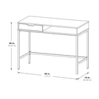 Contempo 40 Desk with Drawer and Shelf