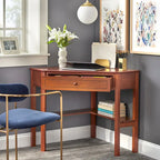 Porch & Den Lincoln Solid Wood/MDF Corner Computer Desk