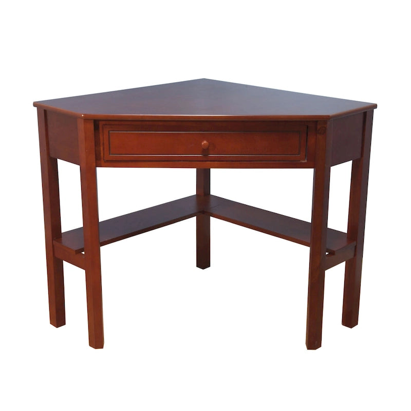 Porch & Den Lincoln Solid Wood/MDF Corner Computer Desk