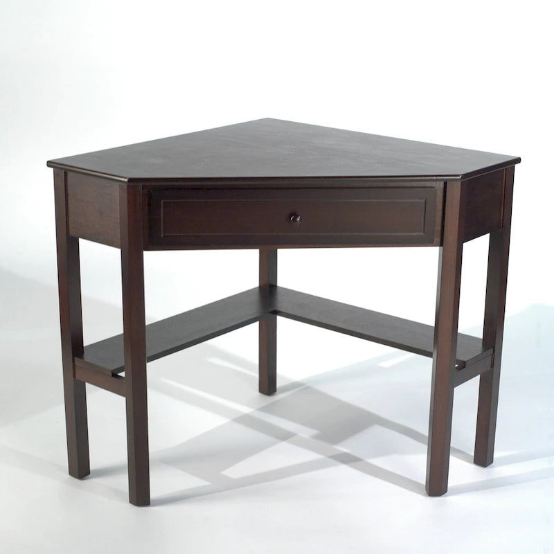 Porch & Den Lincoln Solid Wood/MDF Corner Computer Desk