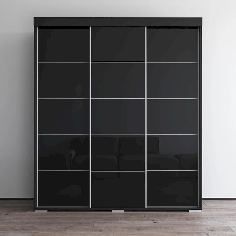 Copper Grove Parasol 71-inch Modern Glossy Armoire
