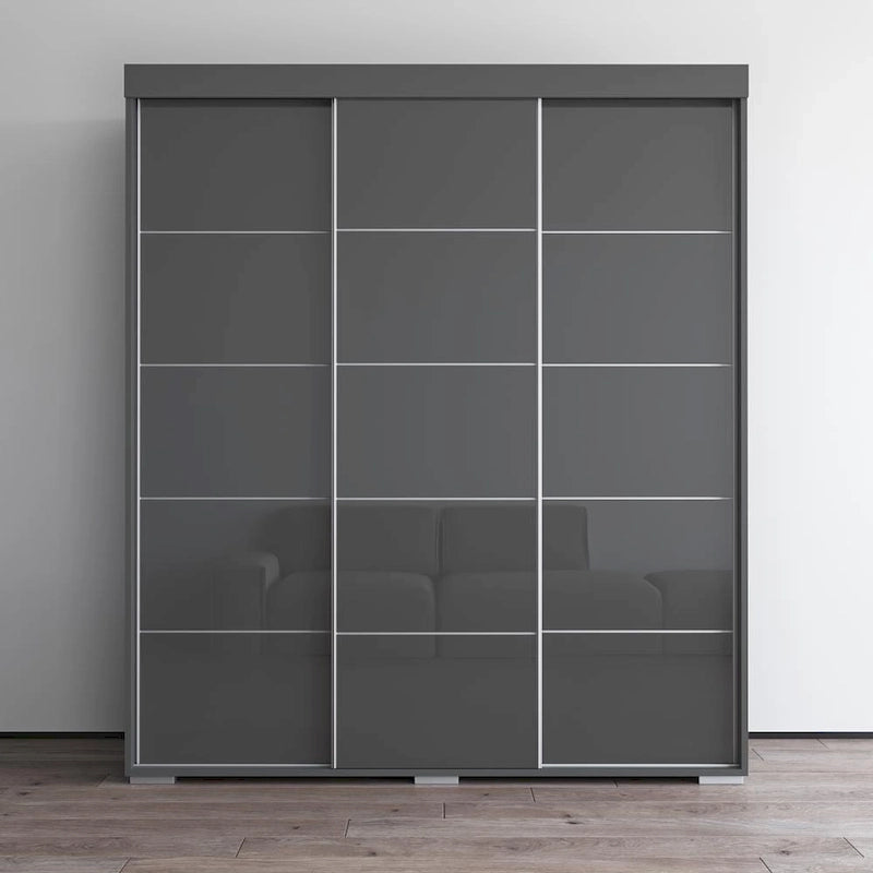 Copper Grove Parasol 71-inch Modern Glossy Armoire