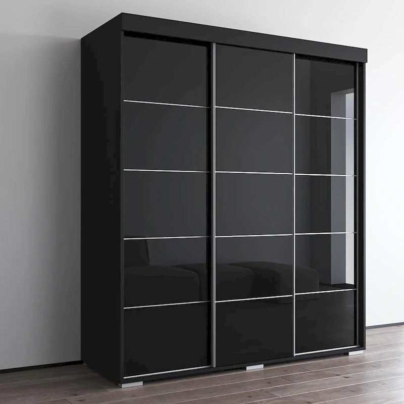 Copper Grove Parasol 71-inch Modern Glossy Armoire