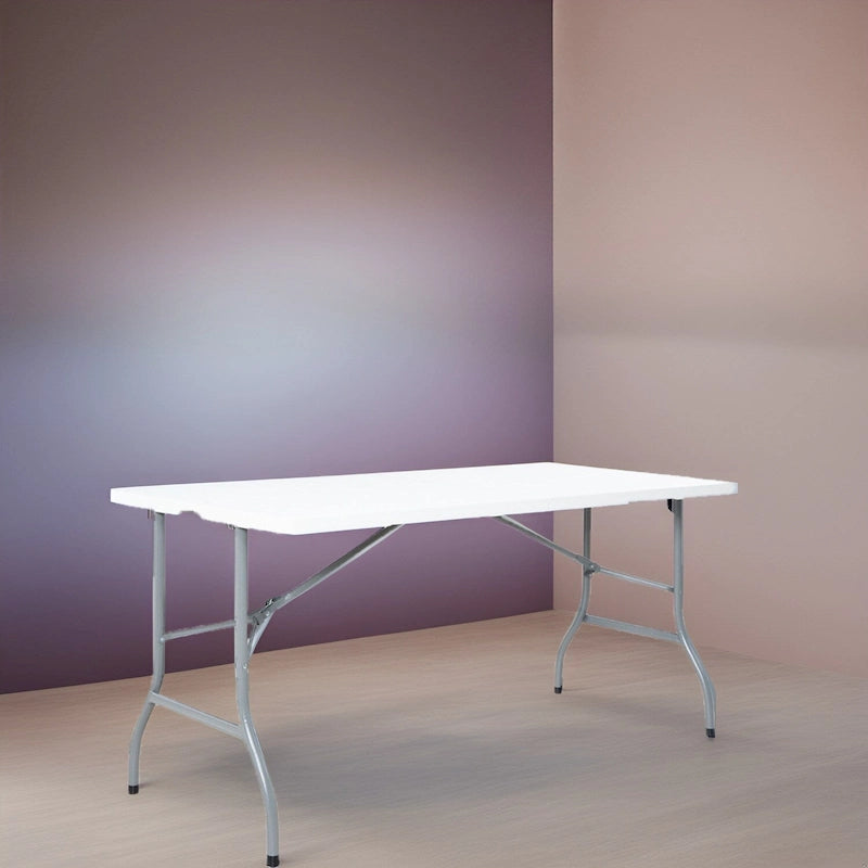 Folding Table Foldable Table Portable Collapsible Table Multipurpose Rectangular Resin Fold Up Table for Outdoor Camping