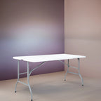 Folding Table Foldable Table Portable Collapsible Table Multipurpose Rectangular Resin Fold Up Table for Outdoor Camping