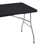 Folding Table Foldable Table Portable Collapsible Table Multipurpose Rectangular Resin Fold Up Table for Outdoor Camping