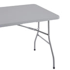 Folding Table Foldable Table Portable Collapsible Table Multipurpose Rectangular Resin Fold Up Table for Outdoor Camping