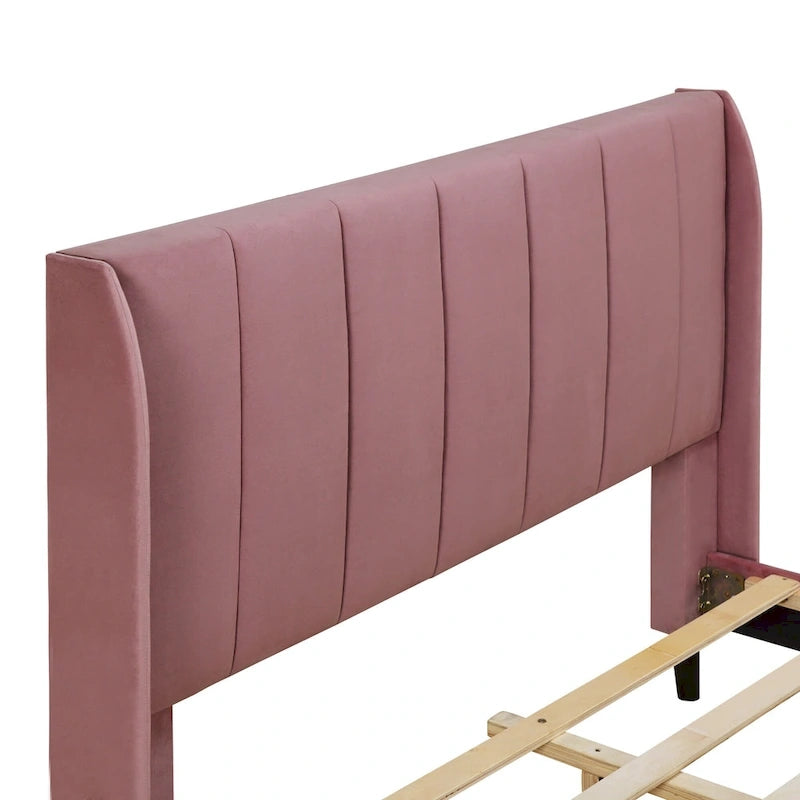 Full Size Upholstered Platform Bed