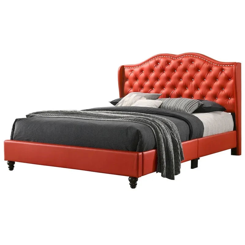 Joy Jewel Tufted Upholstered Bed