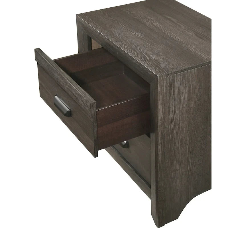 Essa 6 Piece Brown Classic Panel Bedroom Set