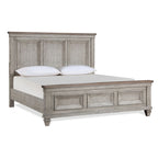 New Classic Furniture Mecklin Cream and Brown 5-Piece Bedroom Set with 2-Nightstand