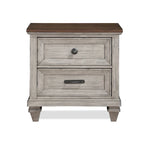 New Classic Furniture Mecklin Cream and Brown 5-Piece Bedroom Set with 2-Nightstand