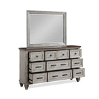 New Classic Furniture Mecklin Cream and Brown 5-Piece Bedroom Set with 2-Nightstand