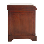 SAFAVIEH Euphemia Brown Woven Storage Basket Bench - 33.5 x 16.1 x 19.9 - 34Wx16Dx20H