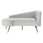 SAFAVIEH Helgrit Black/Gold Velvet Retro Glam Settee - 57.5 W x 27 D x 28 H - 58Wx27Dx28H