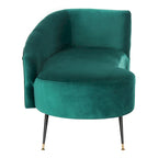 SAFAVIEH Helgrit Black/Gold Velvet Retro Glam Settee - 57.5 W x 27 D x 28 H - 58Wx27Dx28H