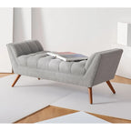 SAFAVIEH Couture Mlfrid Tufted Bench - 53.2 W x 20.9 L x 20.9 H - 53Wx21Dx21H