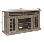 TV Stand for TVs up to 65 with Fireplace, LED Entertainment Center