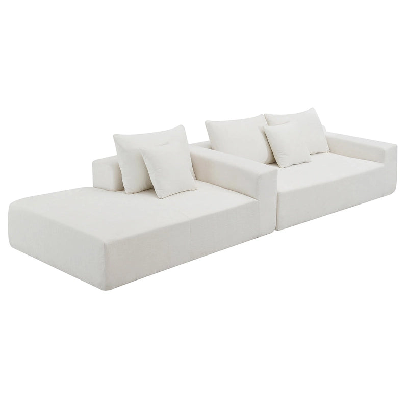 [VIDEO provided] [New] 109*68 Modular Sectional Living Room Sofa Set, Modern Minimalist Style Couch, Upholstered Sleeper Sofa f